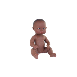 Afrikaans jongen met down syndroom babypop klein